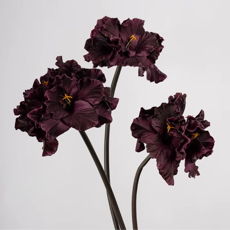 6 pièces de fleurs artificielles en PU