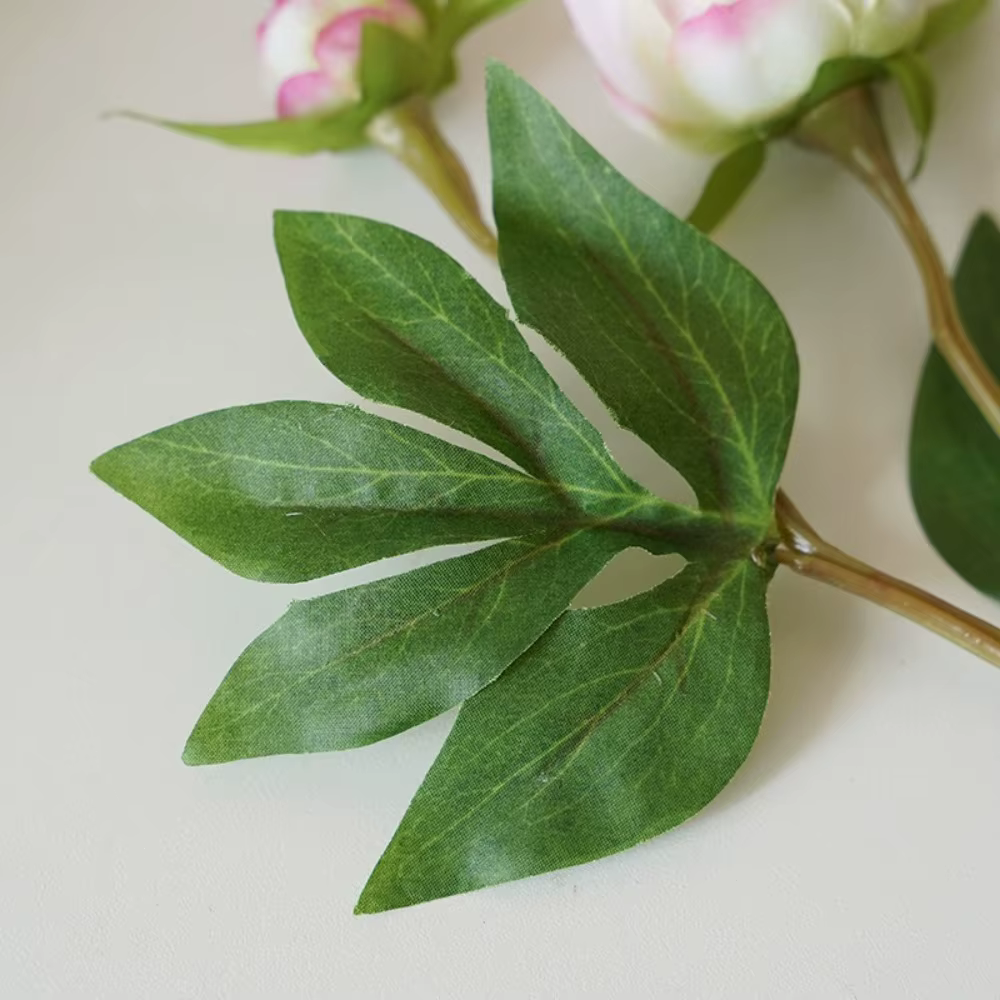 Fleurs de pivoine artificielles réalistes à 2 têtes