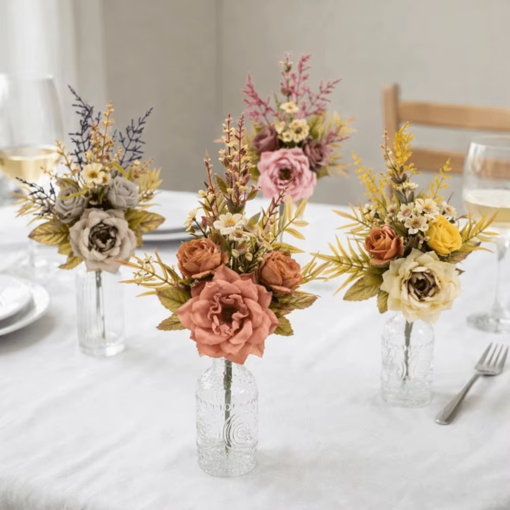 Accessoires photo : Bouquet de fleurs artificielles à toucher réel