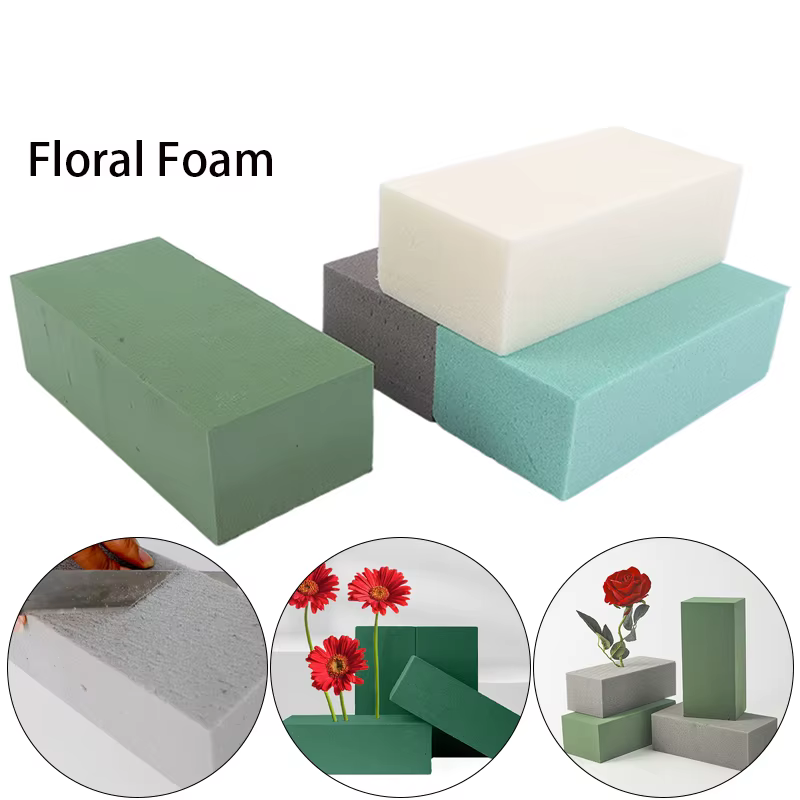 Briques de mousse florales sèches carrées