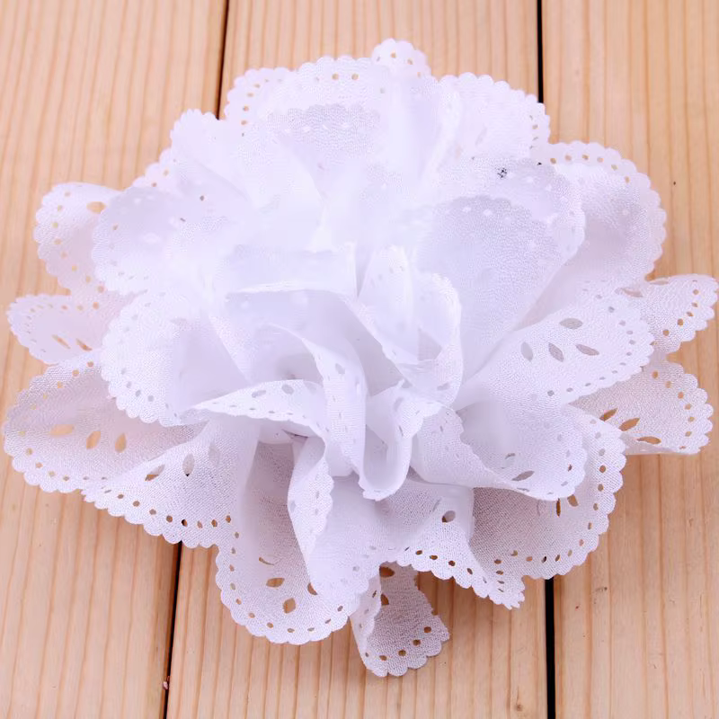 Fleurs artificielles en tissu pour robes de filles, fleurs en tissu à œillets moelleux pour bandes de sauna, accessoires pour cheveux, 15 couleurs, 4 po