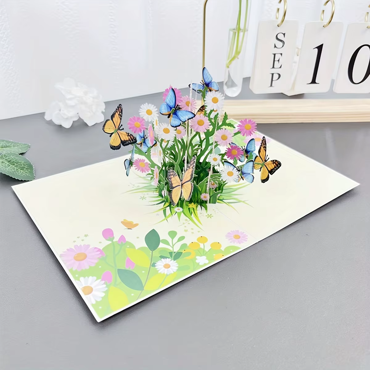 Cartes Pop-Up 3D fleurs carte d'anniversaire cadeaux