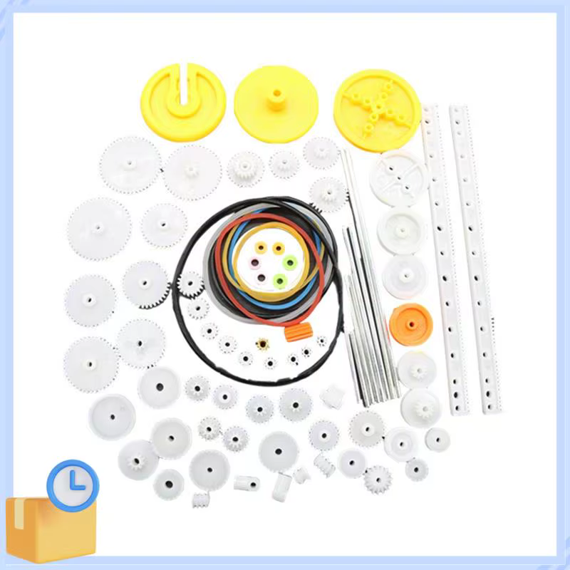 ABTK-DIY assortiment d'engrenages ensemble d'accessoires pour moteur voiture Robot divers douilles de ceinture d'essieu d'engrenage 82 pièces/ensemble