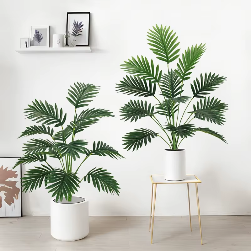 Plantes vertes artificielles de grande taille (50-90 cm) : tournesols