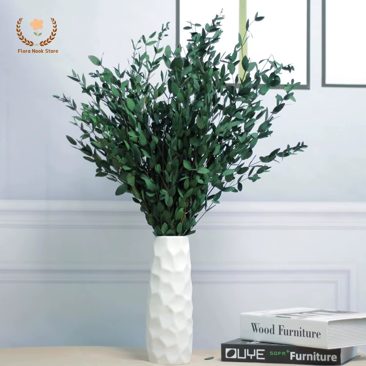 Bouquet de feuilles d'eucalyptus naturelles