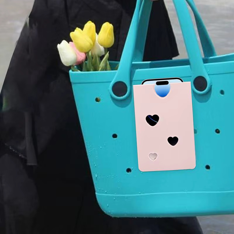 Sac fourre-tout de plage avec support de téléphone, accessoires de sac, plage, piscine, week-end, escapade