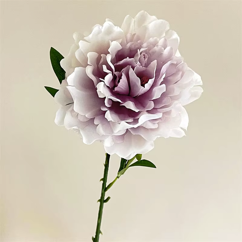 Fleur de pivoine en soie blanche