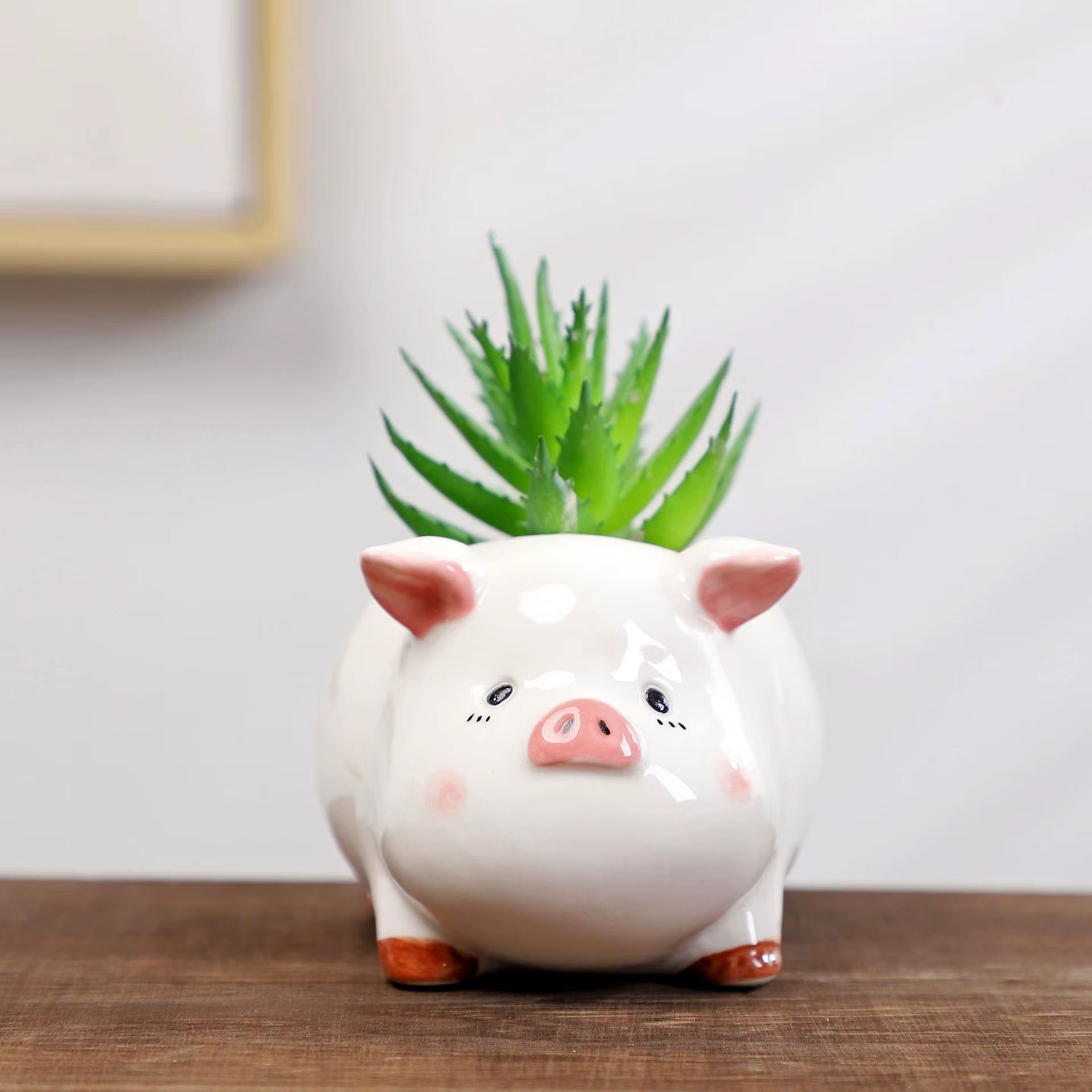Pot de fleur animal en céramique