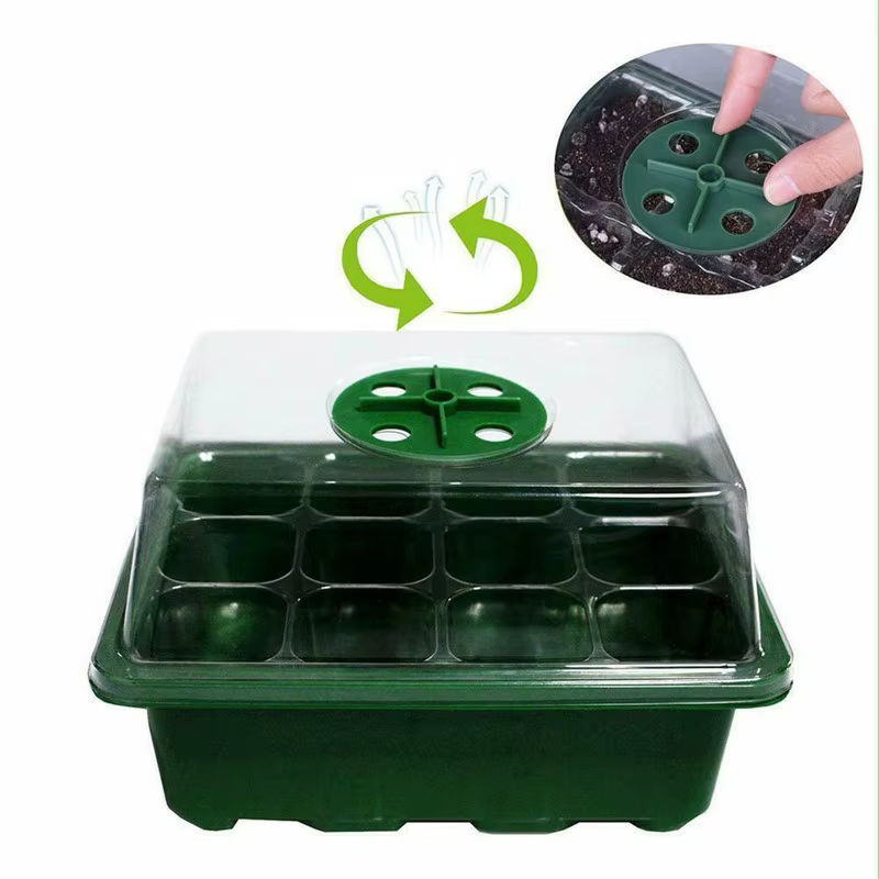 Pots de plantes en plastique à trous
