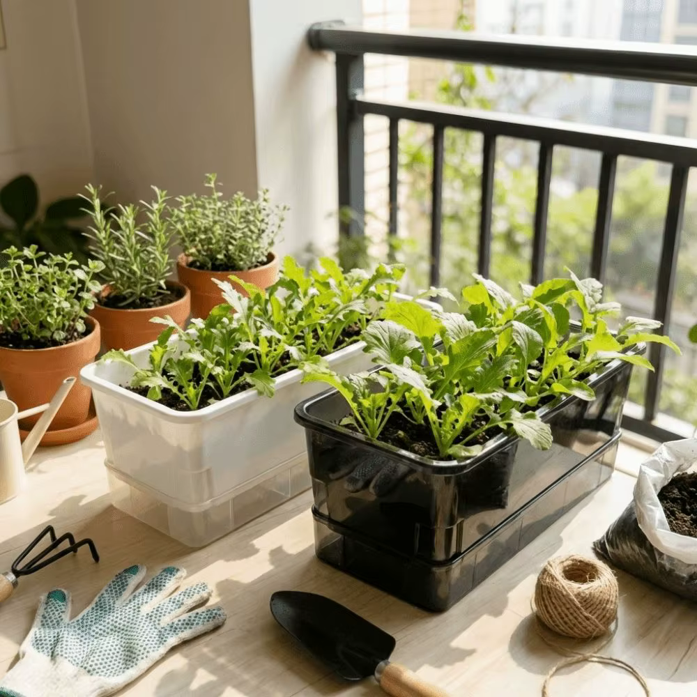 Pots de culture hydroponique en plastique épaissi