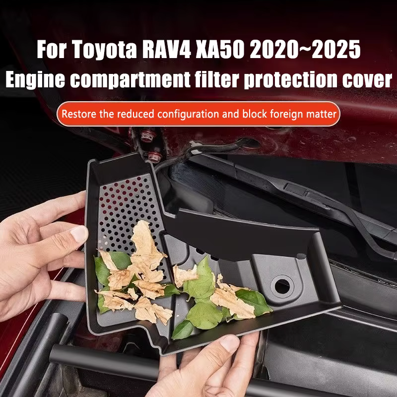 Pour Toyota RAV4 XA50 Accessoires 2020~2025 – Cache de protection du compartiment moteur avant (LHD) et filet de protection du réservoir d'eau