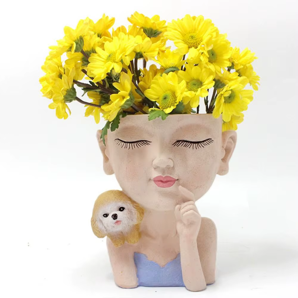 Pot de fleurs décoratif créatif pour filles