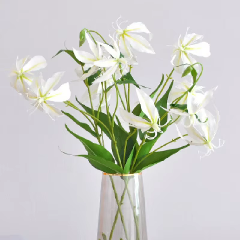 Fleur Artificielle de Lys Flamme de 77cm