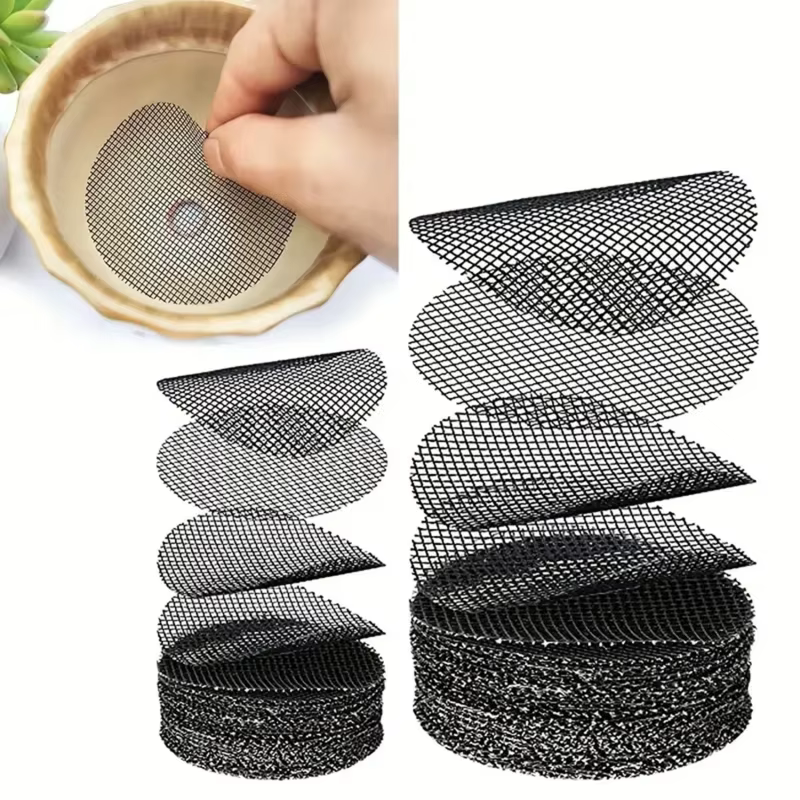 50/100 pièces trou de Pot maille tampon grille ronde