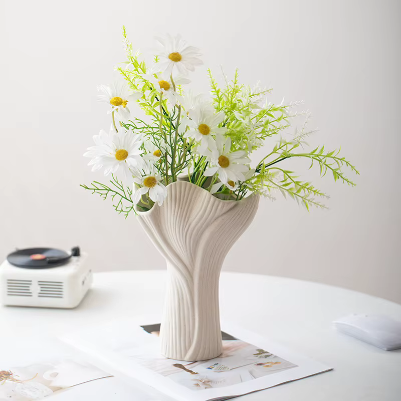 CAPIRON Vase en céramique à fleurs nordiques
