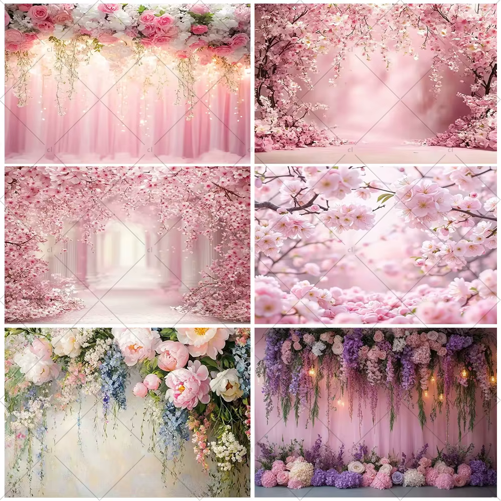 Mur de fleurs florales