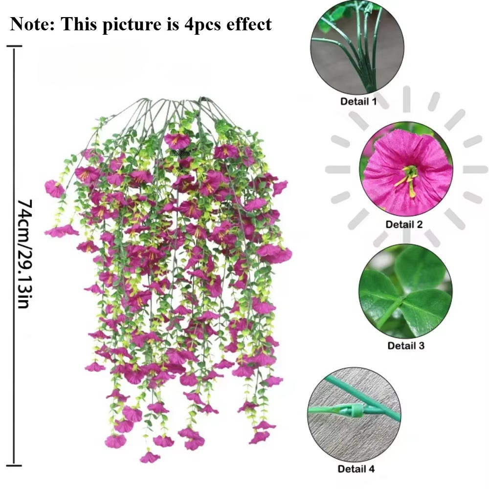 Fleur artificielle nouvelles fleurs et plantes suspendues artificielles décoration de pâques 2025 résistant aux UV