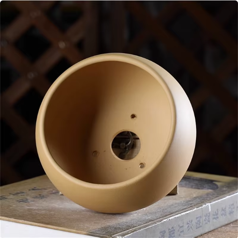 Pot de bonsaï rond en céramique