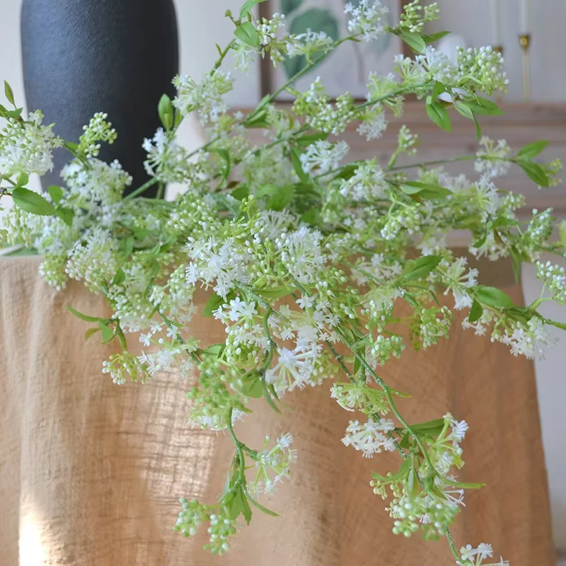 Piaoxue-Fleur Artificielle de Saule des Neiges