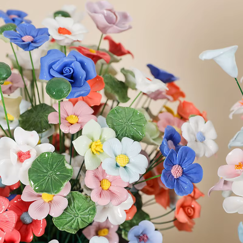 Petite fleur en céramique de Jingdezhen