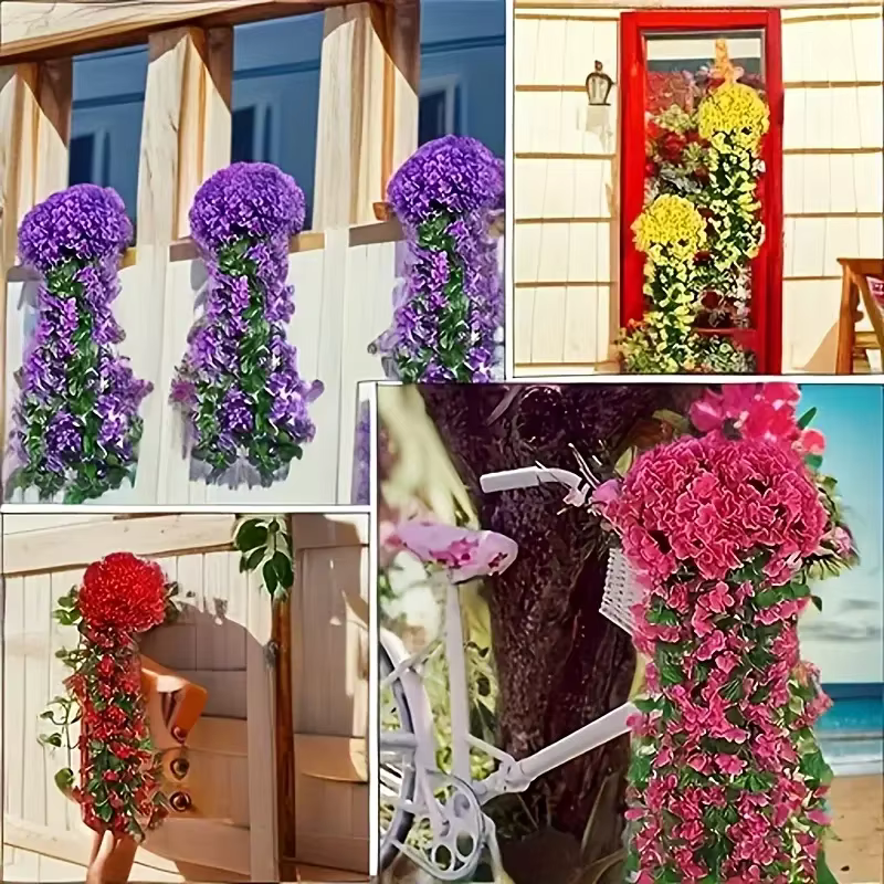 Fleur artificielle violette de 70 cm pour fête