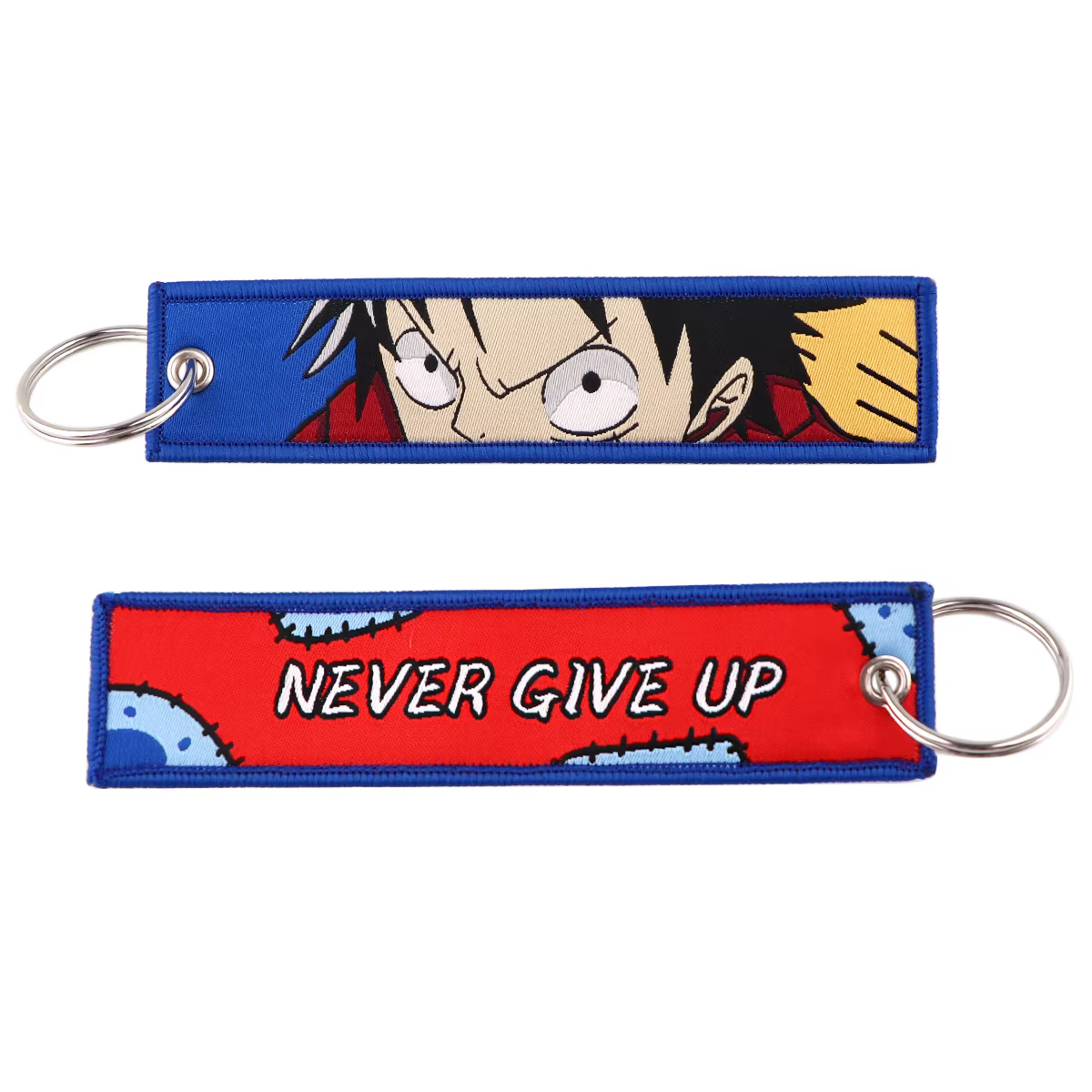 ONE PIECE Anime porte-clés pour hommes femmes broderie porte-clés porte-clés porte-clés motos porte-clés accessoires cadeaux