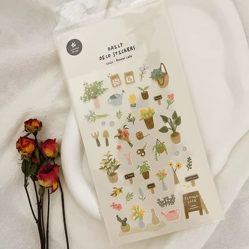 Suatelier – autocollants de plantes esthétiques