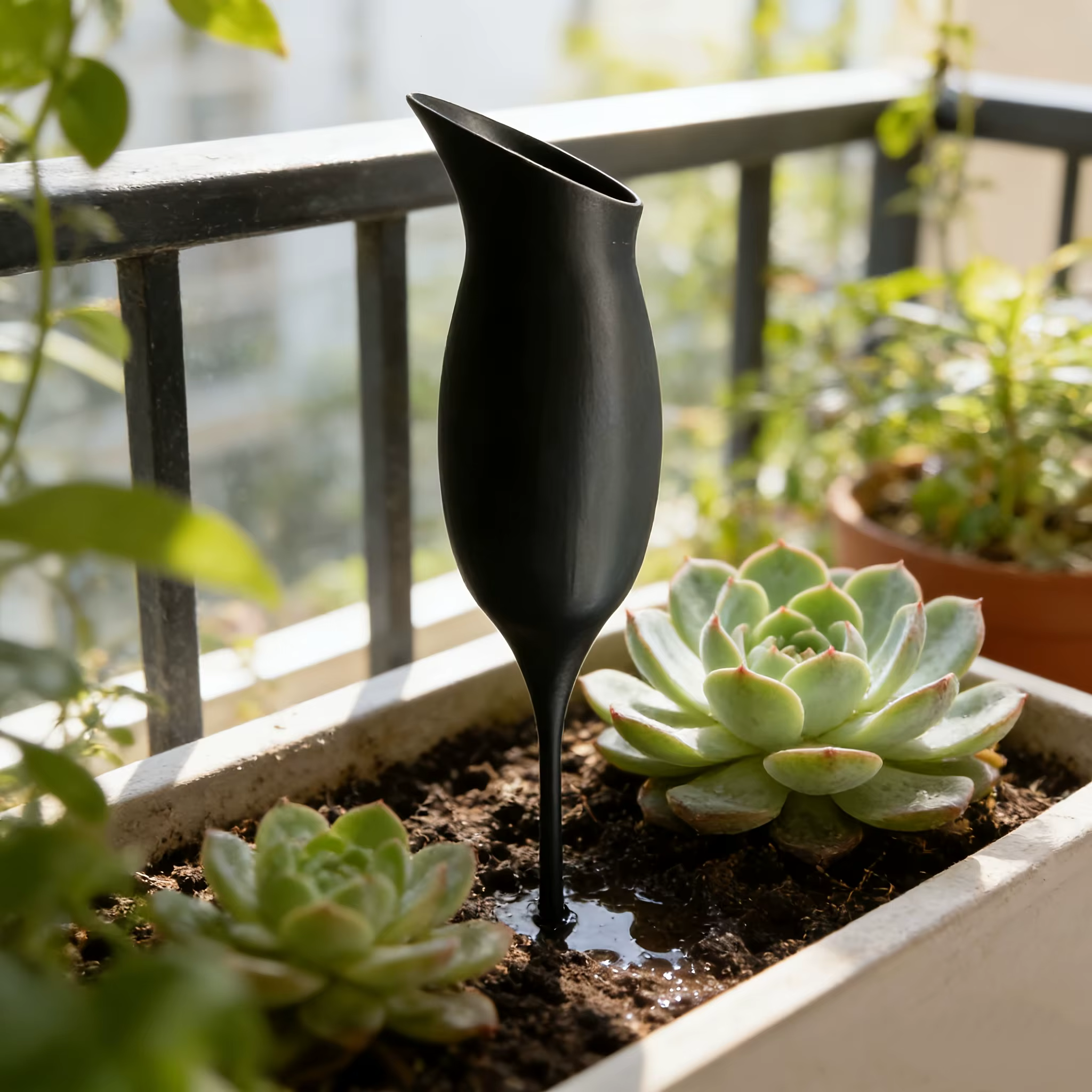 Dispositif d'arrosage automatique en forme de verre à vin
