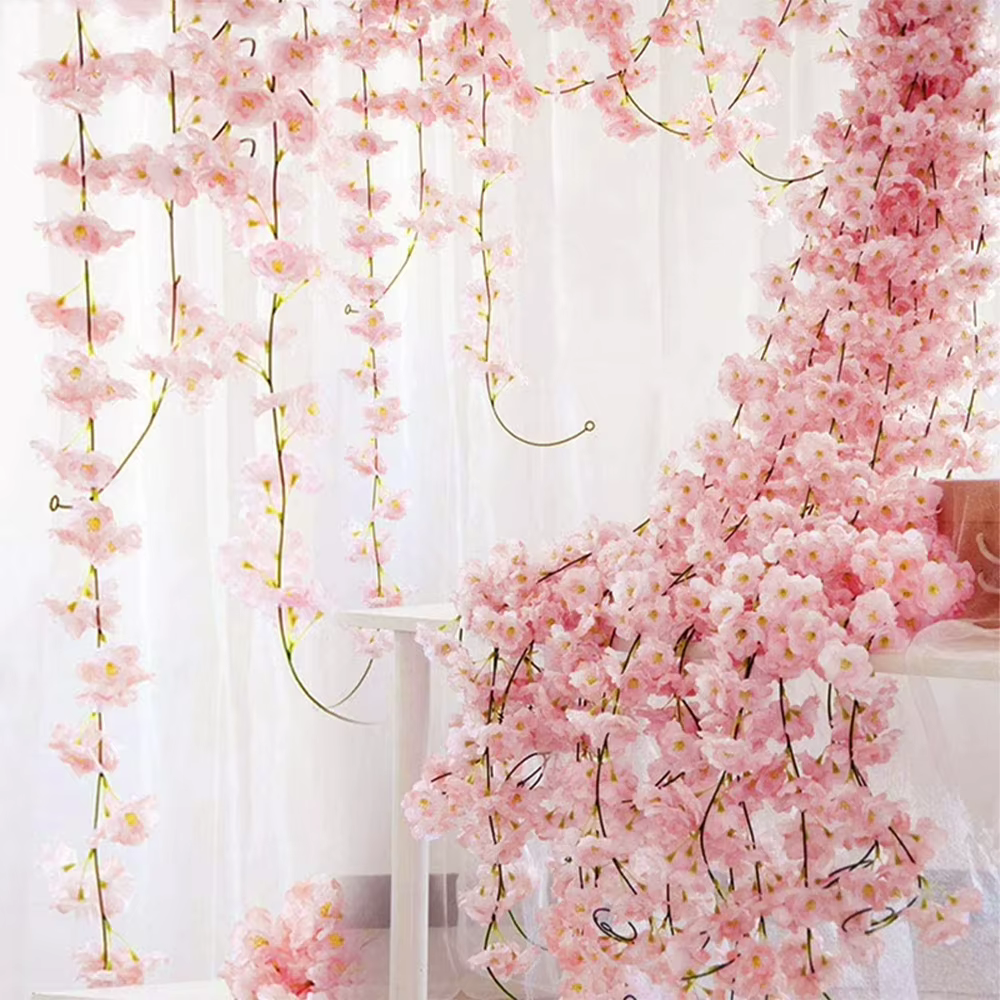 Fleurs de cerisier artificielles de 180 cm
