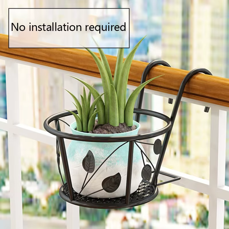 Support en fer pour plantes en plein air