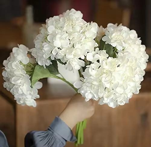Tiges d'hortensia artificielles pour centres de table de mariage