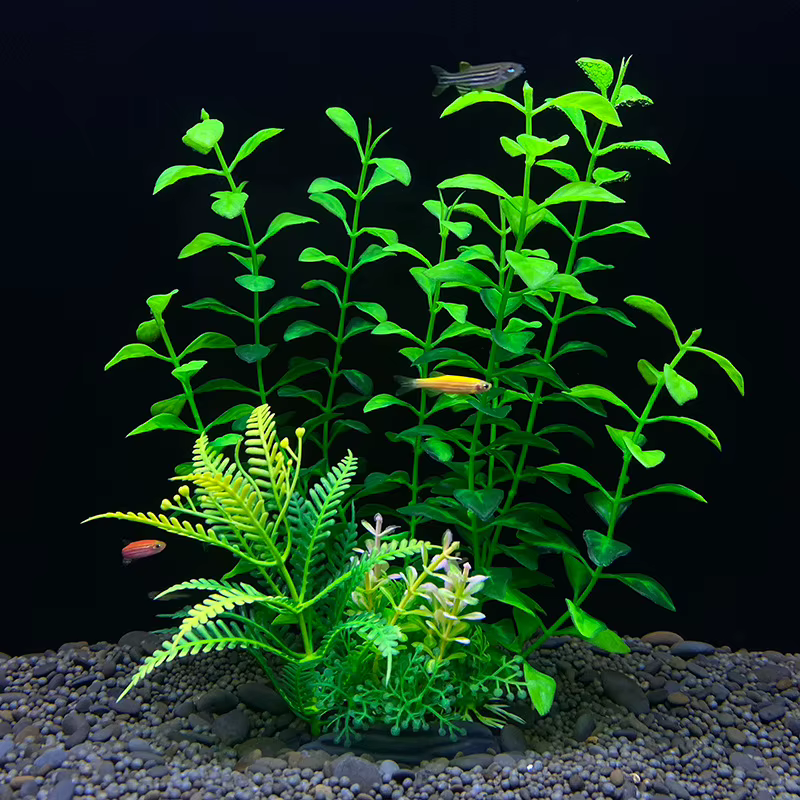 Plantes artificielles de décoration d'aquarium