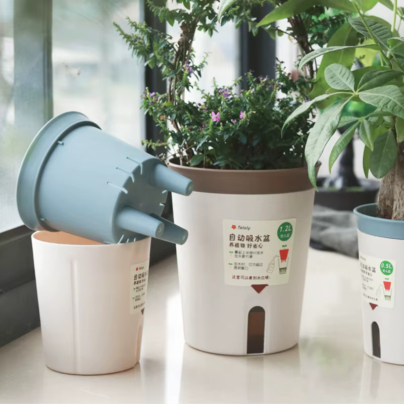 Pots de plantes à arrosage automatique