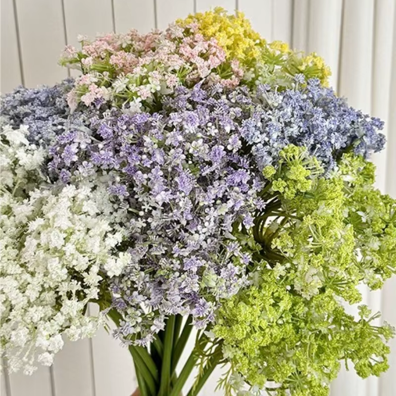 Fleurs artificielles en dentelle à tige longue en mousse de 91CM