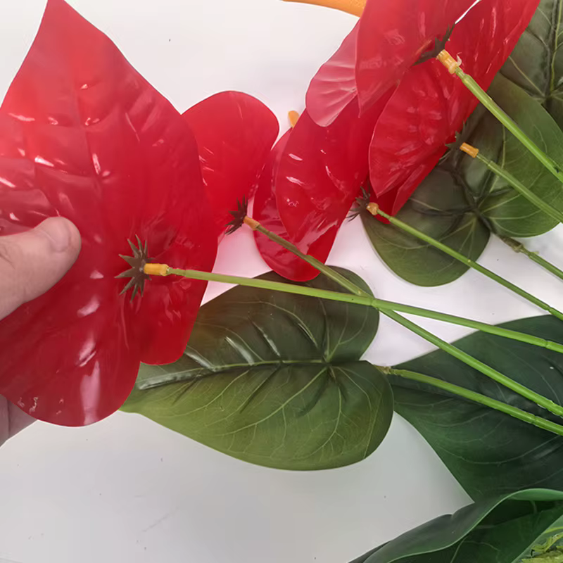 Anthurium artificiel à 18 têtes