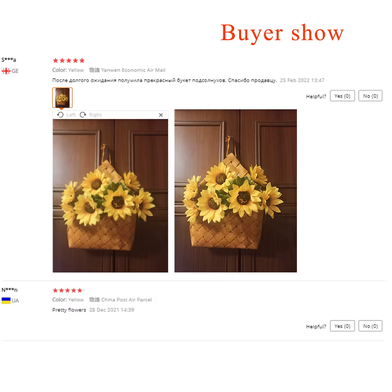 Bouquet de tournesol en soie pour décoration de la maison