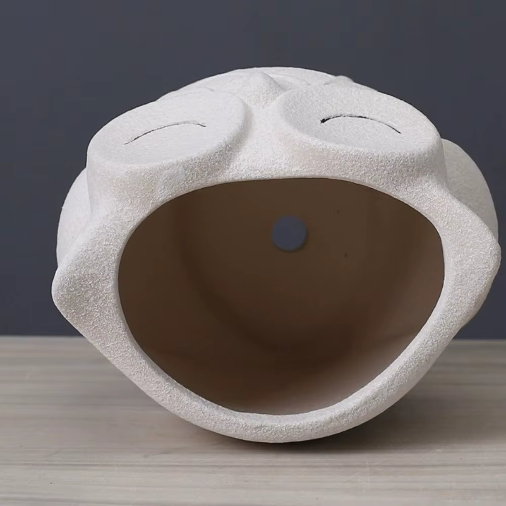 Pot à plantes unique en céramique en forme de hibou