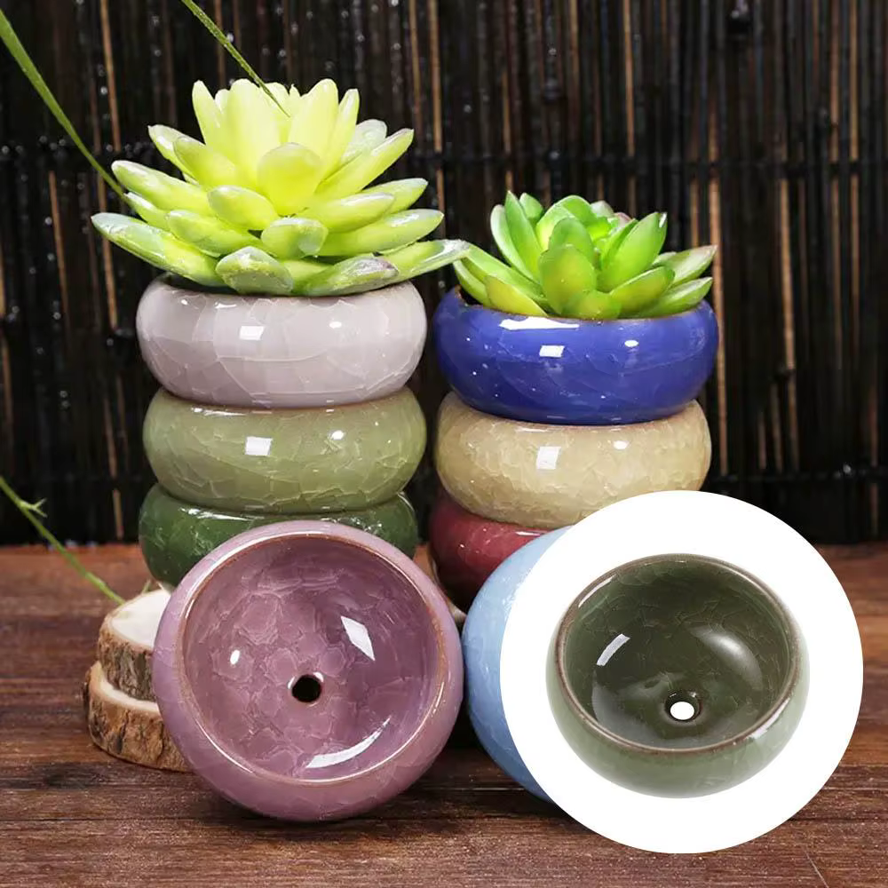 Pots de fleurs en céramique