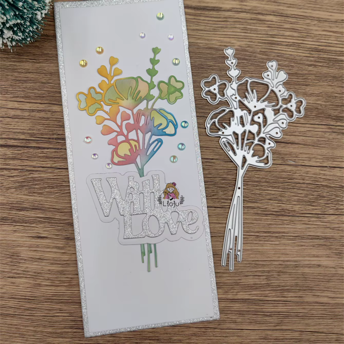 Matrice de découpe de fleurs pour bricolage