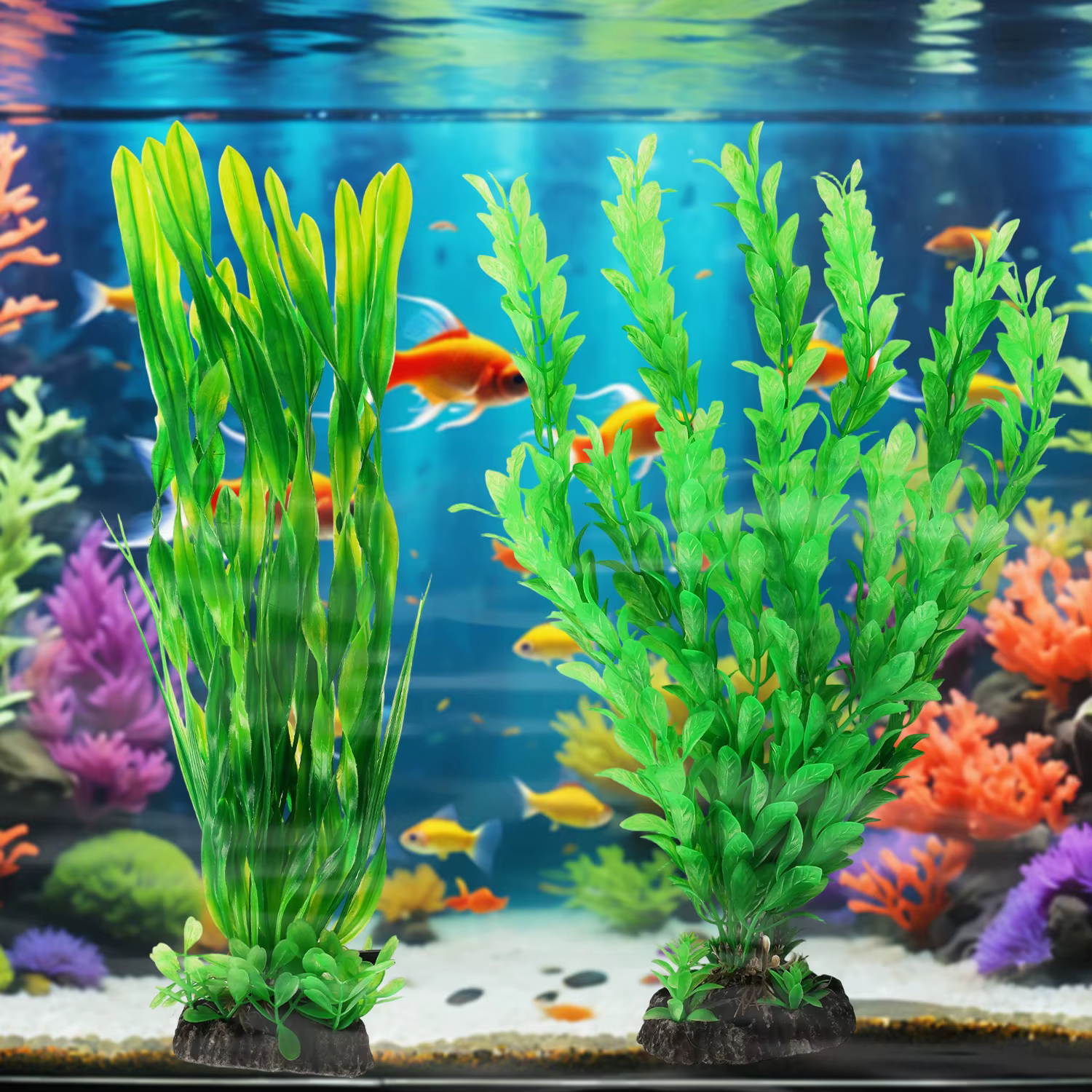 Plantes artificielles de décoration d'aquarium