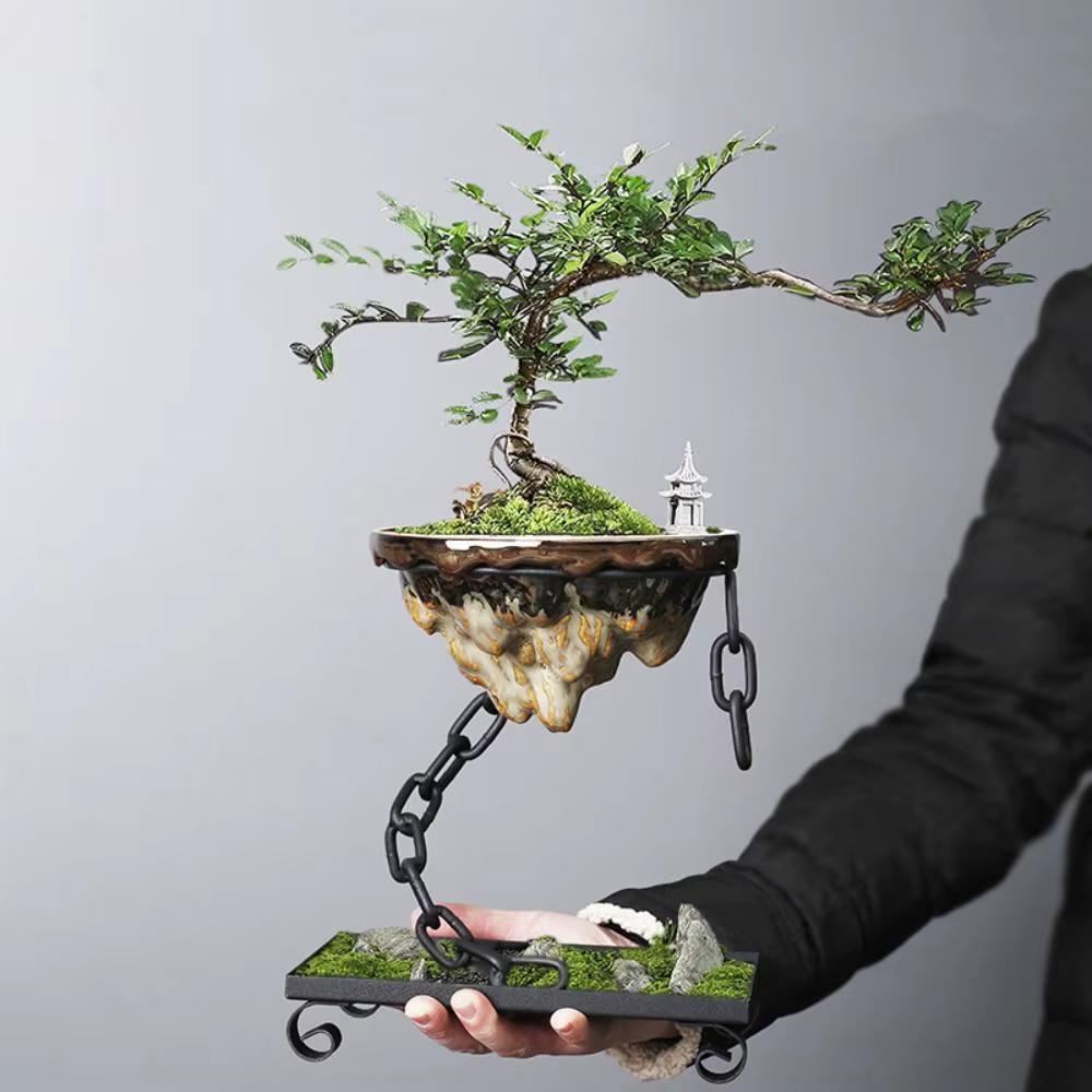 Pot de bonsaï moderne de paysage