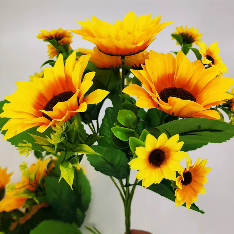 Fleurs artificielles tournesol fausses