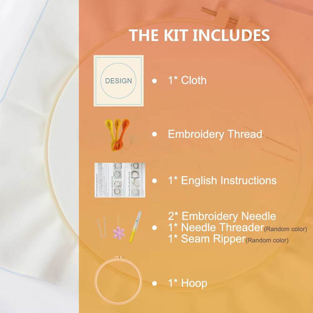 Kits de points de croix en toile imprimée