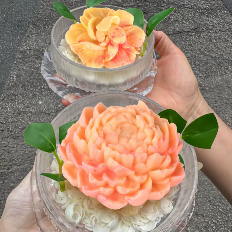 Moule 3D en Silicone pour bougie de fleur de jasmin et de gardénia