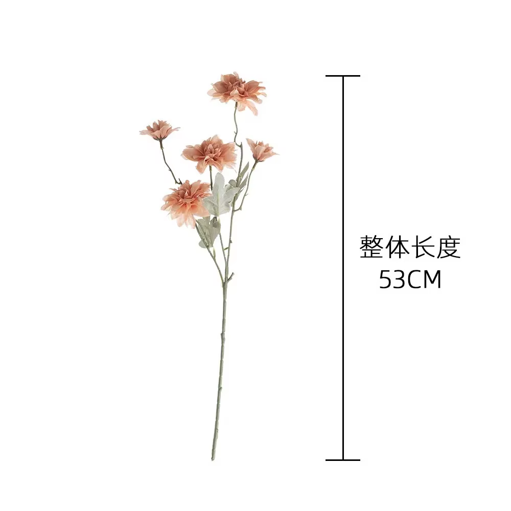5 têtes de fleurs artificielles
