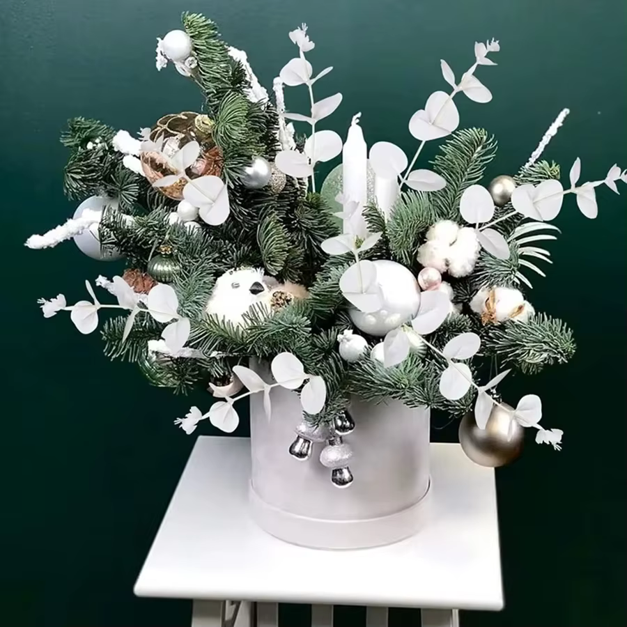 Feuilles d'argent Plantes Artificielles Couronne De Mariage Bouquets De Mariée Maison Chambre Jardin Table À Manger En Plein Air Bricolage Cadeau Boîte Décor Scrapbook