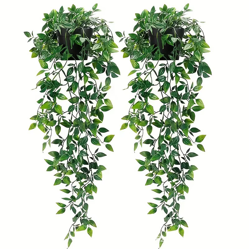 Plantes artificielles suspendues Mandala feuilles d'eucalyptus vignes fausses