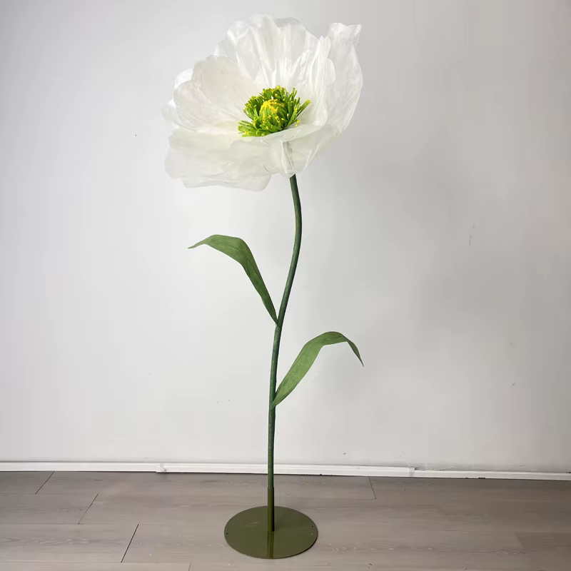 Grands fleurs artificielles pavot