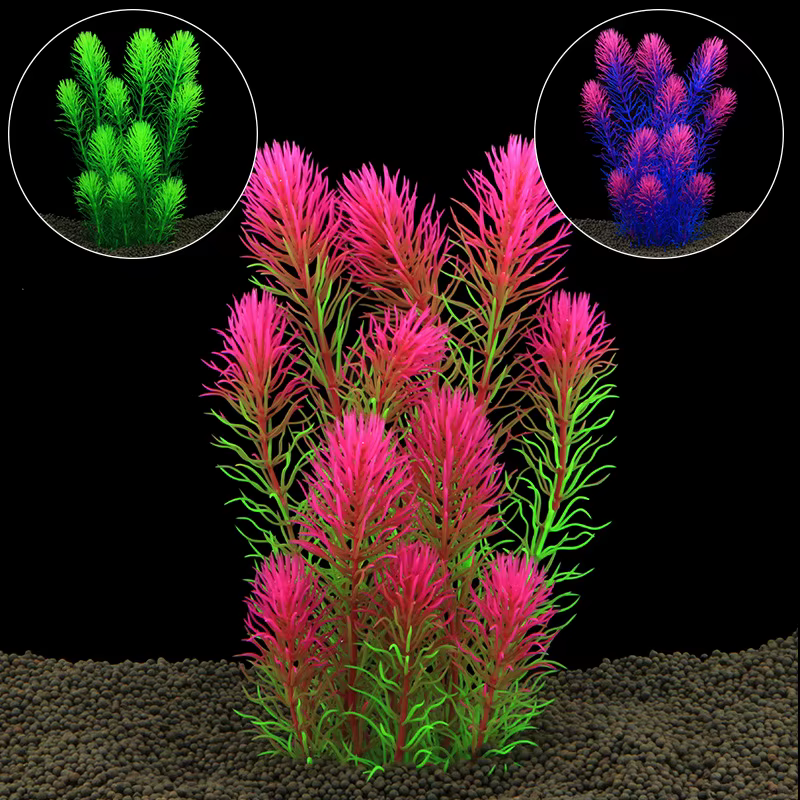 Plantes artificielles de décoration d'aquarium